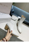 Jimmy Choo Ankle Boot 45mm Pocket Decor Med Heel White
