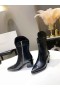 Jimmy Choo Ankle Boot 50mm JC Emblem Crocodile Black
