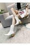 Jimmy Choo Ankle Boot 50mm JC Emblem Crocodile White