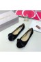 Jimmy Choo Flats Suede Bow Tie Black