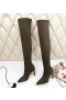 Jimmy Choo Knee Boot 85mm Suede Army Green