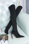 Jimmy Choo Knee Boot 85mm Suede Black