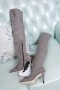 Jimmy Choo Knee Boot 85mm Suede Grey