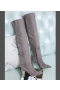 Jimmy Choo Knee Boot 85mm Suede Grey