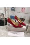 Jimmy Choo Patent Leather Rosalia 65mm Pumps Pearl Detail Red
