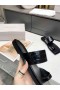 Jimmy Choo Slides Calf Leather Black