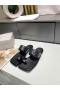 Jimmy Choo Slides Rivets Calf Leather Black