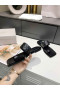 Jimmy Choo Slides Rivets Calf Leather Black