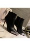 Christian Louboutin Calamijane Ankle Boots 100mm Calfskin Strass Black