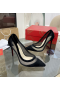 Christian Louboutin Galativi Pumps 85mm Mesh and Suede Black