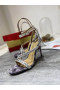 Christian Louboutin Mafaldina Spikes Sandals 100mm Multicolor Nappa Leather
