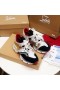 Christian Louboutin Red Runner Flat Sneakers Calf Suede and Mesh Multi