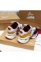 Christian Louboutin Red Runner Flat Sneakers Calf Suede and Mesh Multi