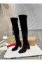 Christian Louboutin Stretchadoxa Botta Alta 70 Mm ThighBoots Black Christian Louboutin Shoes