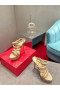 Christian Louboutin Women Ankle Strap Sandals 150mm Nappa Leather Nude CL Shoes