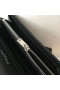 Saint Laurent Large Monogram Flap Wallet Noir Grained Leather