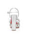 Christian Louboutin Atmospherica 130 Mm Sandals Specchio Leather Silver