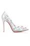 Christian Louboutin Degraqueen Pump 100 Mm Pumps Pvc Nappa Silver Christian Louboutin Shoes
