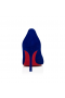 Christian Louboutin Dolly Pumps 85mm Veau Velours Galactiqueen Blue
