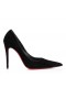 Christian Louboutin Kate Max 100 Mm Pumps Velvet D'Or Black CL Shoes