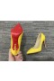 Christian Louboutin Kate Pumps 85mm Patent Leather Yellow Cl Pumps