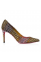 Christian Louboutin Kate Strass Aftersun Pumps 85mm Crepe Satin Multicolor