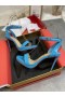 Christian Louboutin Loubi Queen Sandals 100 mm Patent Leather Blue