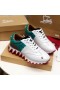 Christian Louboutin Loubishark Women Sneakers Suede and Calf Leather White Blue