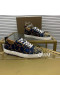 Christian Louboutin Louis Junior Spikes Sneakers Satin Snake-link Blue