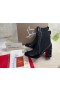 Christian Louboutin Out Line Spikes High Ankle Boot 70 mm Calfskin Black