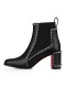 Christian Louboutin Out Line Spikes High Ankle Boot 70 mm Calfskin Black