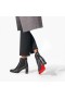 Christian Louboutin Out Line Spikes High Ankle Boot 70 mm Calfskin Black