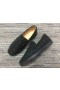 Christian Louboutin Pik Boat Spikes Slip-on Loafers Black CL Shoes