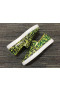 Christian Louboutin Pik Boat Spikes Slip-on Sneakers Logo-Print Canvas Green