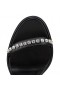 Christian Louboutin Pyrastrass 110mm Espadrilles Nappa Leather And Strass Black CL Shoes