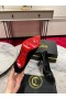 Christian Louboutin Women Pumps Crystals Embellished Patent adn Sued Leather Black