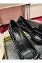 Christian Louboutin Women Pumps Crystals Embellished Patent adn Sued Leather Black