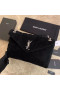 Saint Laurent Loulou Puffer Medium Bag Black Suede Saint Laurent Bags