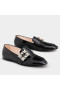 Roger Vivier Mini Broche Buckle Loafers Black Patent Leather