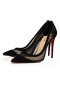 Christian Louboutin Galativi Version Pumps Black Suede Leather