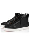 Christian Louboutin High-top Lou Spikes 2 Black/black Mat Gomme