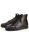 Christian Louboutin High-top Louis Black/black Calf Sneaker