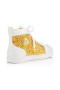 Christian Louboutin High-top No Limit Flat Latte/gold Calf Sneaker