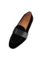 Christian Louboutin Loafers Nit Night Strass Black Shoe