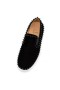 Christian Louboutin Low-top Pik Boat Black/black Veau Velours Sneaker