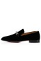 Christian Louboutin Oxford Equiswing Flat Black Cott