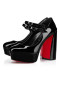 Christian Louboutin Platforms Movida Jane 130 mm Black/lin Black Patent