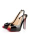 Christian Louboutin Platforms Private Number 120 mm Black/red Patent Leather