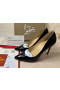 Christian Louboutin Pumps Pigalle Follies Strass 100mm Black Patent Leather