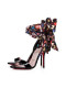 Christian Louboutin Sandal Fetish Du Desert 100 mm Vers Black-multi/lin Poupee Patent